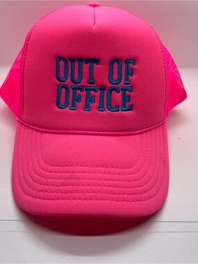 BRAND NEW “Out Of Office” Trucker Cap (sold by Pink Lily)